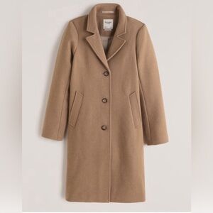 Abercrombie and Fitch Wool Blend Dad Coat NWT